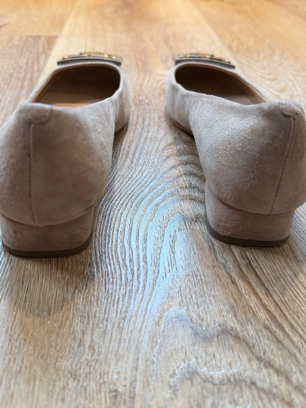 Tory Burch Gigi French Gray Suede Block Heel Pumps 6.5, In Original Box